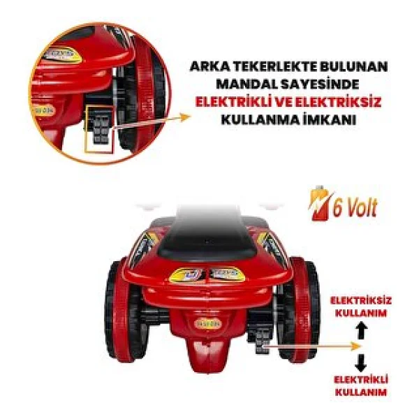 Uj Toys Karınca 6 V Akülü Atv - Görsel 6