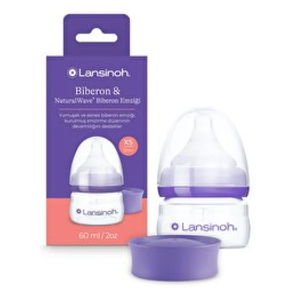 Lansinoh 60 Ml Pp Biberon Ve Naturalwave Biberon Emziği - Görsel 4