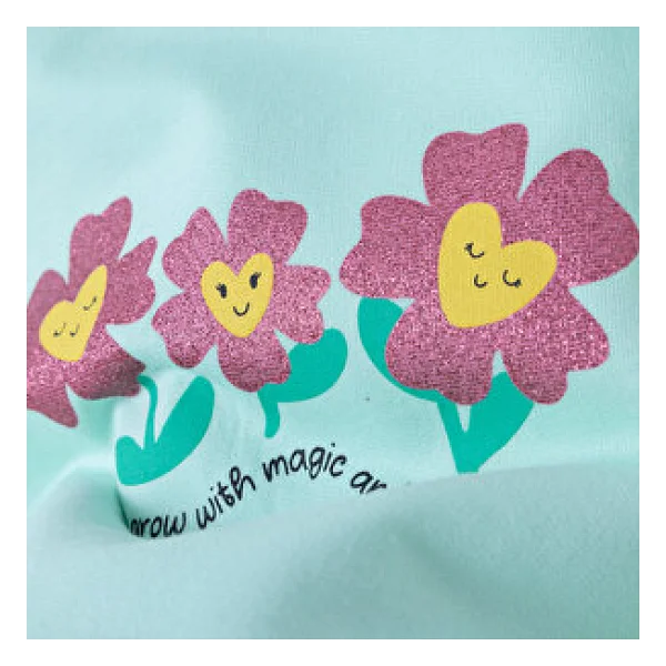 HelloBaby Kız Bebek Sweatshirt Çiçek Baskılı Bisiklet Yaka Uzun Kol 2 - 3 Yaş - Görsel 7