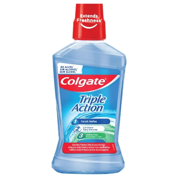 Colgate Triple Action Üçlü Etki 500 Ml Gargara - Görsel 2