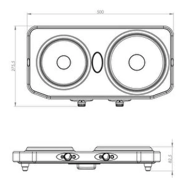 Kumtel Lx-7021 Gri Set Üstü Ocak - Görsel 6