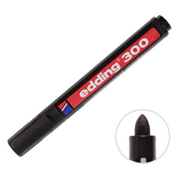 Edding 300 Siyah Permanent Marker Kalem - Görsel 9