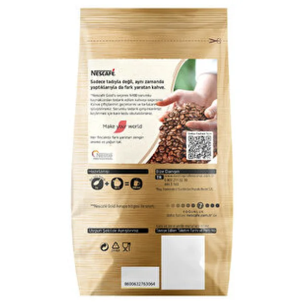 Nescafe Gold Granül Kahve 600 Gr Eko Paket - Görsel 8