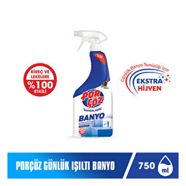 Porçöz Banyo Temizleyici Sprey 750 Ml - Görsel 8