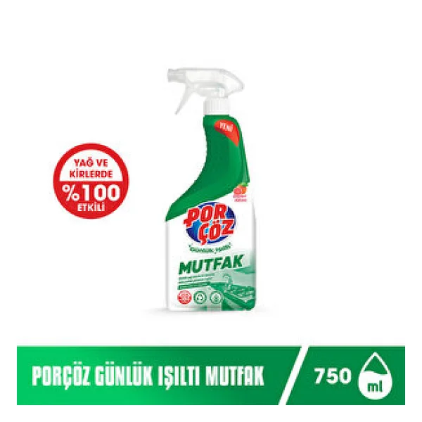 Porçöz Mutfak Temizleyici Sprey 750 Ml - Görsel 2