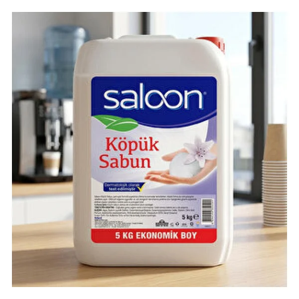 Saloon Floral Şeffaf Köpük Sabun 5 Lt - Görsel 2