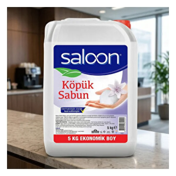 Saloon Floral Şeffaf Köpük Sabun 5 Lt - Görsel 3