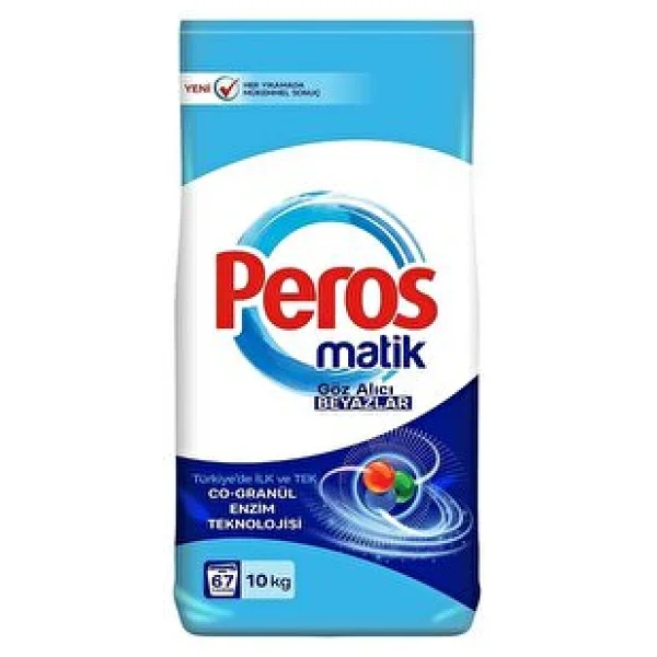 Peros Matik Göz Alıcı Beyazlar 10 kg Toz Deterjan - Görsel 2