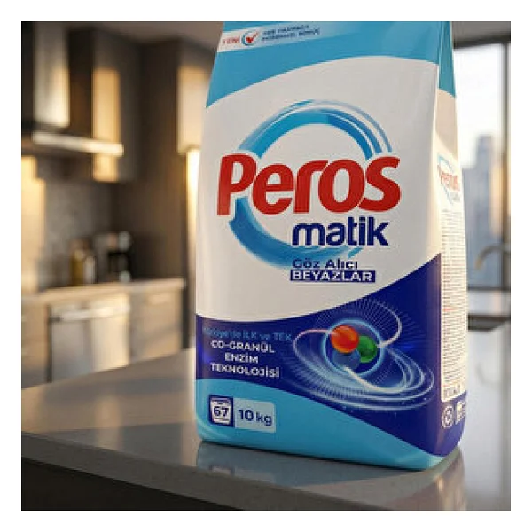 Peros Matik Göz Alıcı Beyazlar 10 kg Toz Deterjan - Görsel 6