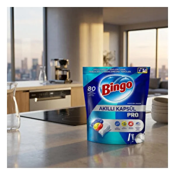 Bingo Akıllı Kapsül Pro Bulaşık Makinesi Tableti 80'li - Görsel 2
