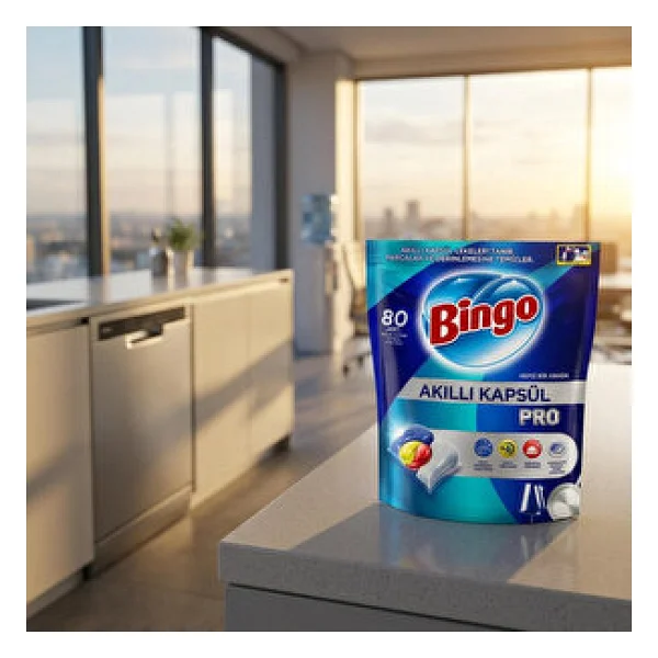 Bingo Akıllı Kapsül Pro Bulaşık Makinesi Tableti 80'li - Görsel 3