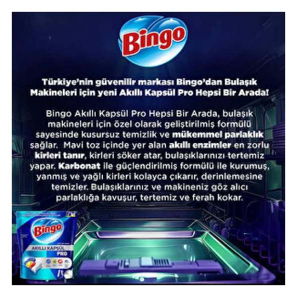 Bingo Akıllı Kapsül Pro Bulaşık Makinesi Tableti 80'li - Görsel 7
