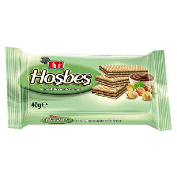 Eti Hoşbeş Fındık Kremalı Gofret 40 Gr 24'lü - Görsel 7