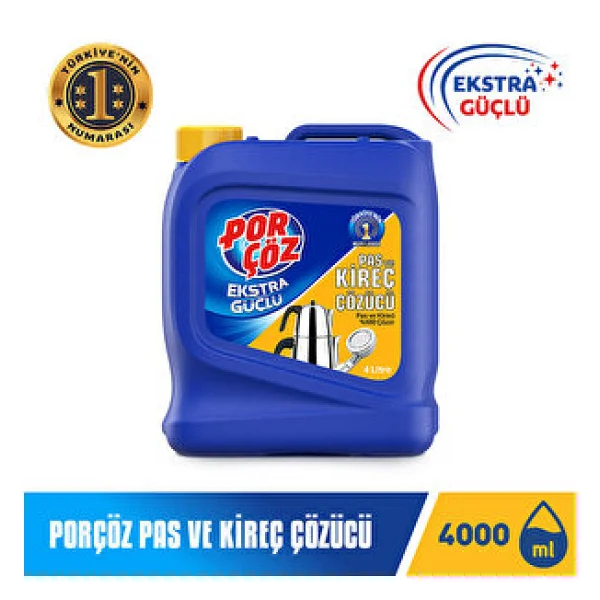 Porçöz Pas Ve Kireç Çözücü 4 Lt - Görsel 3