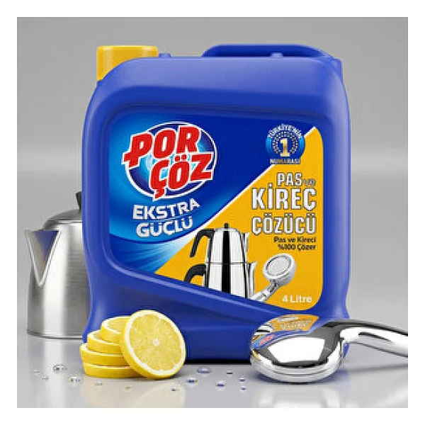 Porçöz Pas Ve Kireç Çözücü 4 Lt - Görsel 8