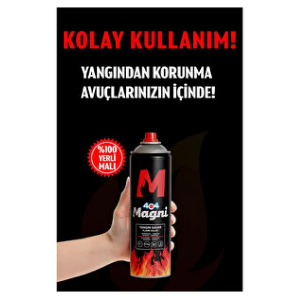 404 Magni 500 Ml Yangın Söndürücü Sprey - Görsel 2