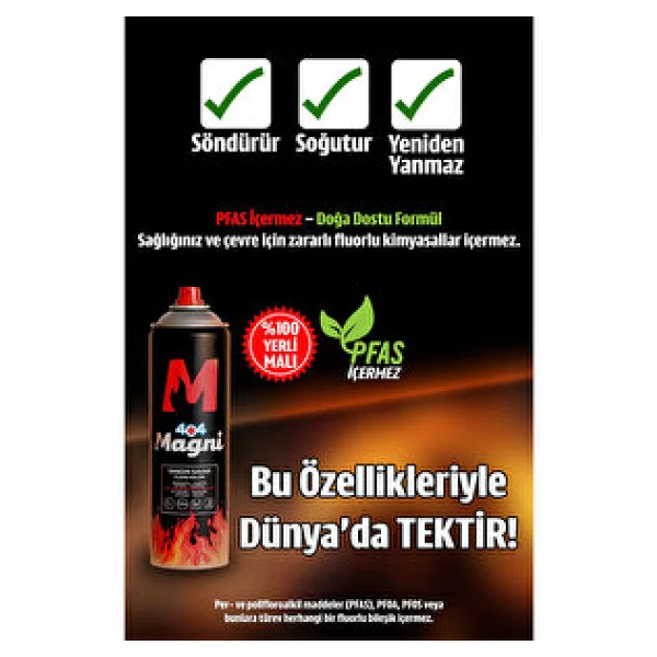404 Magni 500 Ml Yangın Söndürücü Sprey - Görsel 4