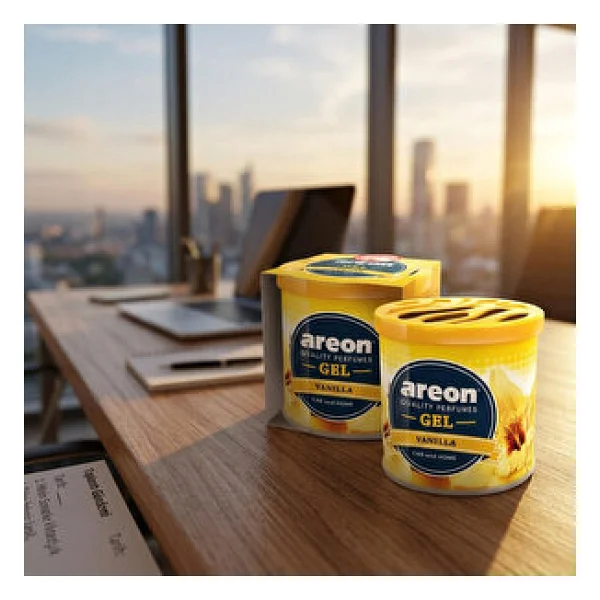 Areon Gel Can Blister Vanilla Bardaklık Oto Kokusu - Görsel 3