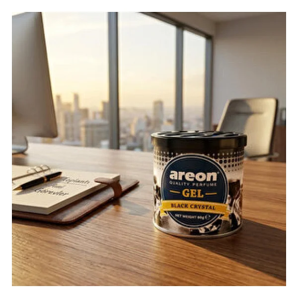 Areon Gel Can Black Crystal Bardaklık Oto Kokusu - Görsel 2