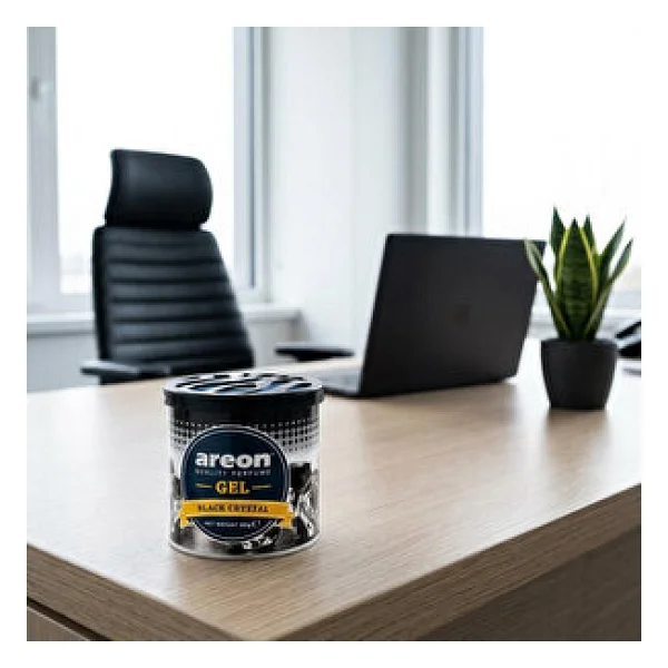Areon Gel Can Black Crystal Bardaklık Oto Kokusu - Görsel 4