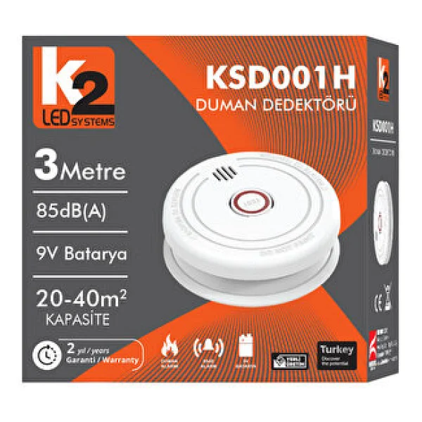 K2 Duman Ddedektörü Ksd001h - Görsel 2