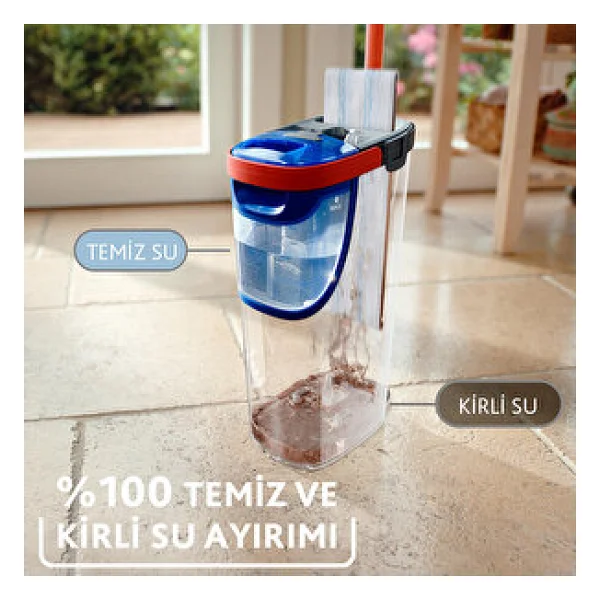 Vileda H2pro Kirli Ve Temiz Suyu Ayıran Temizlik Seti Ve Mikrofiber Mop - Görsel 2