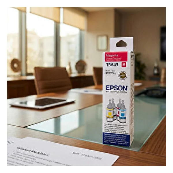 Epson T6643 Kırmızı Mürekkep - Görsel 3