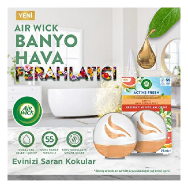 Air Wick Decosphere Greyfurt Ve Portakal Çiçeği Oda Kokusu 75 Ml - Görsel 2
