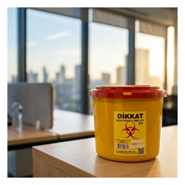 Ceyhanlar Tıbbi Atık Kovası 5 Lt - Görsel 2