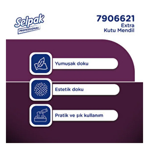 Selpak Professional Extra Kutu Mendil 80'li - Görsel 5