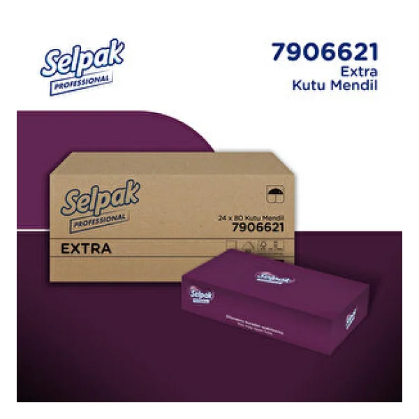 Selpak Professional Extra Kutu Mendil 80'li - Görsel 6