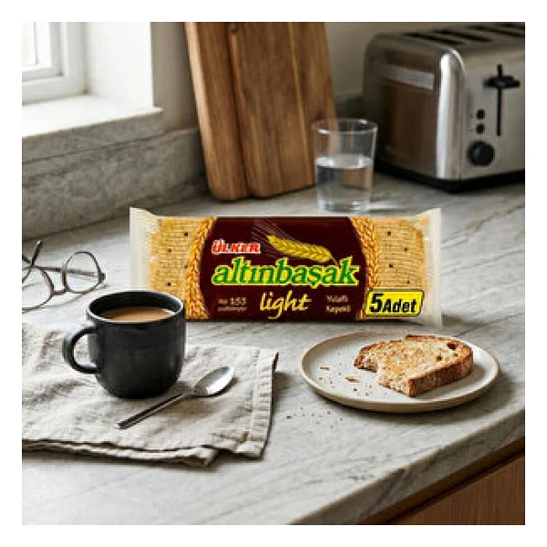 Ülker Altınbaşak 46 Gr 5'li Paket Light Yulaflı Kraker - Görsel 4