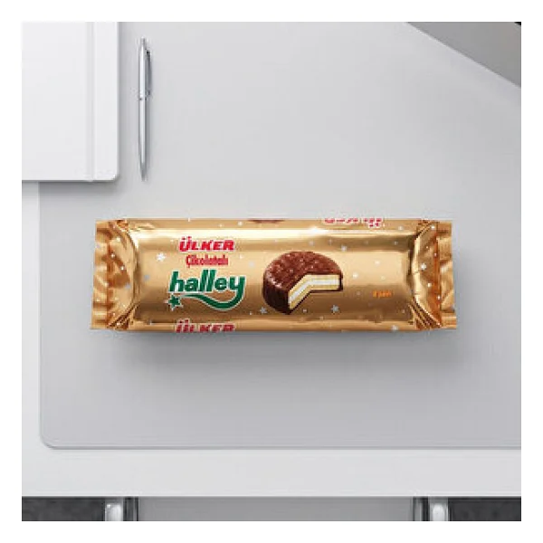 Ülker Halley Çikolata Kaplı Bisküvi 240 Gr - Görsel 3