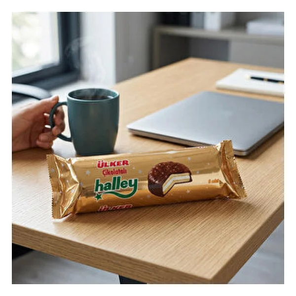 Ülker Halley Çikolata Kaplı Bisküvi 240 Gr - Görsel 5