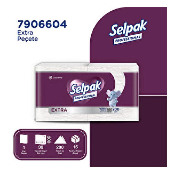 Selpak Professional Extra 200'lü Peçete - Görsel 2