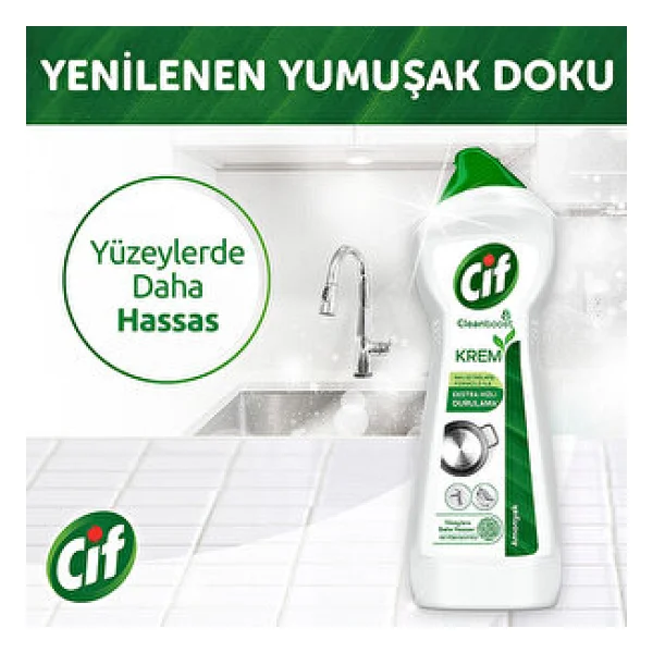 Cif Krem Yüzey Temizleyici 750 Ml - Görsel 4