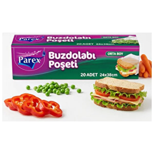 Parex Orta Boy Buzdolabı Poşeti 20'li - Görsel 5