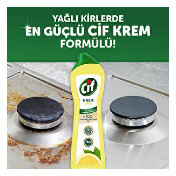 Cif Cleanboost Krem Limon Yüzey Temizleyici 750 Ml - Görsel 7