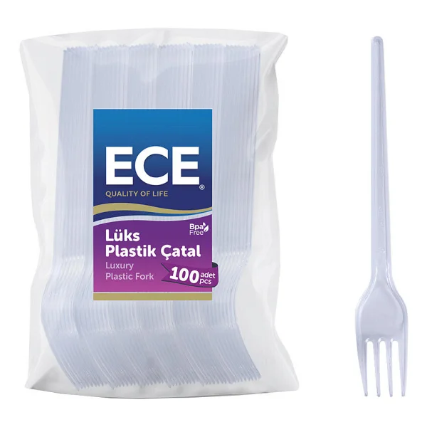 Ece Lüx 50'li Kristal Çatal - Görsel 4