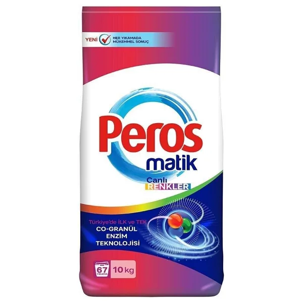 Peros Matik Canlı Renkler 10 Kg Toz Deterjan - Görsel 6
