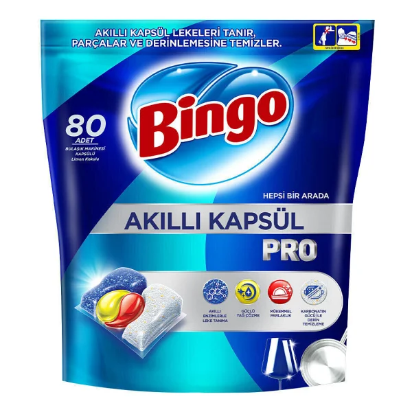 Bingo Akıllı Kapsül Pro Bulaşık Makinesi Tableti 80'li - Görsel 8