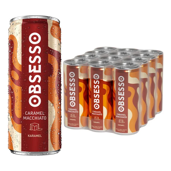 Obsesso Caramel Macchiato Soğuk Kahve 250 Ml 12'li - Görsel 4