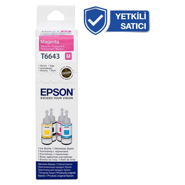 Epson T6643 Kırmızı Mürekkep - Görsel 5