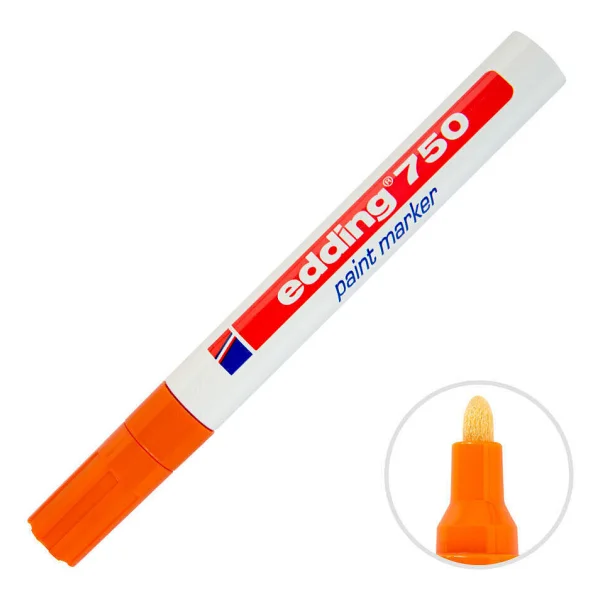 Edding 750 Boya Dekor Turuncu Marker Kalemi - Görsel 6