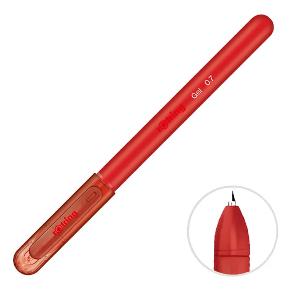 Rotring 0.7 Mm Kırmızı Jel Kalem - Görsel 4