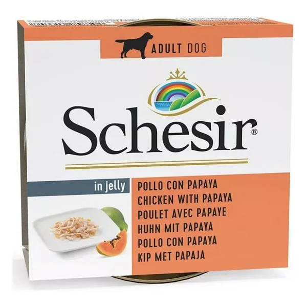Schesir Fruit Tavuk ve Papayalı 150 gr Yetişkin Köpek Konservesi - Görsel 7