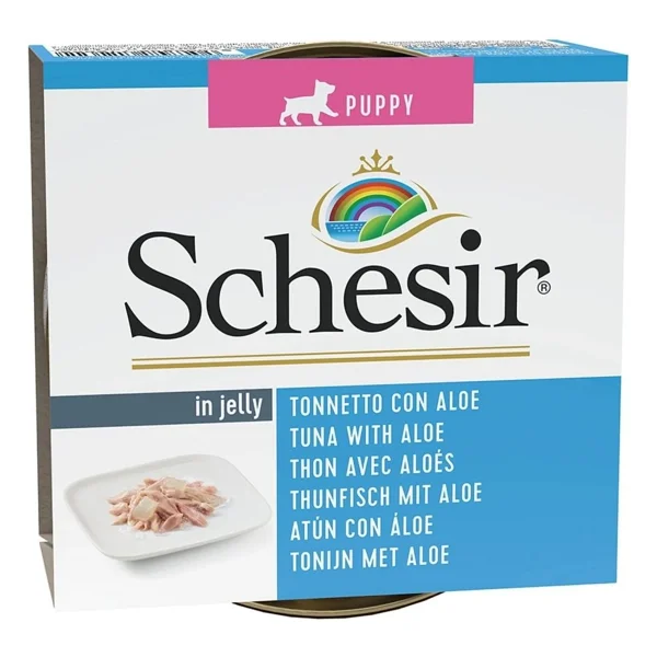 Schesir Dog Jelly Ton Balıklı ve Aloeveralı 150 gr Yavru Köpek Konservesi - Görsel 9
