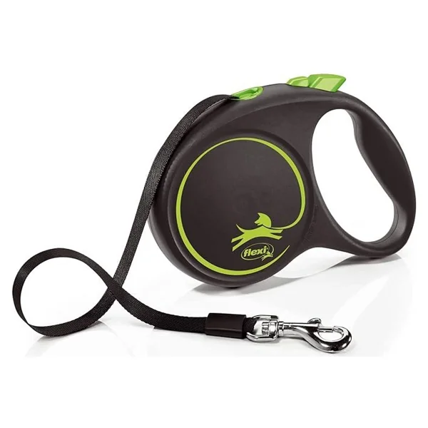 Flexi Black Desing Large 5 M Şerit Yeşil Otomatik Köpek Gezdirme Tasması - Görsel 8