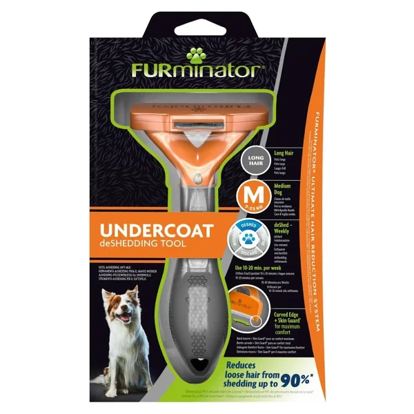 Furminator Long Hair Uzun Tüylü M Orta Irk Köpek Tarağı - Görsel 7