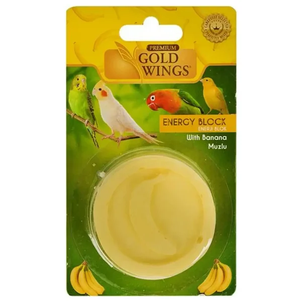 Gold Wings Premium Kuşlar İçin Muzlu Gaga Taşı Enerji Blok - Görsel 3